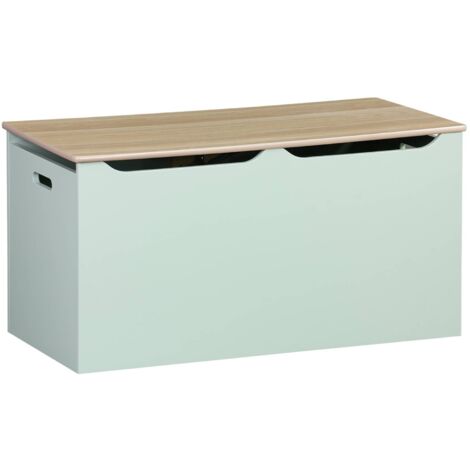 Children's toy storage box with side handles, Tobias, Celadon Green, 80x40x40 cm