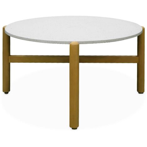 Garden coffee table, 70x40cm, Sowa, White, 70x70x40 cm