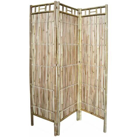 Bamboo folding screen, Fidji, Natural, 120x3x160 cm (1/5)