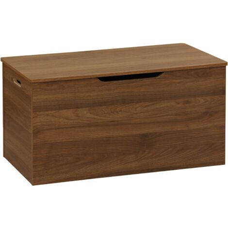 Storage box in walnut wooden decor, Nepal, Walnut, 80x40x40 cm