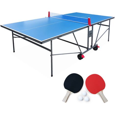 Indoor ping pong table with 2 rackets and 3 balls, Indoor ping pong ...