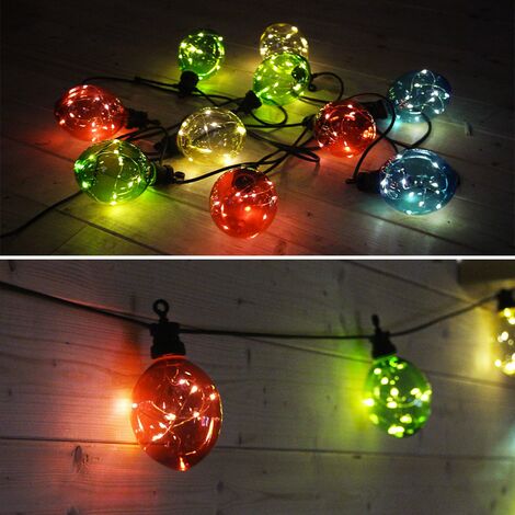 Outdoor Fairy Lights With 10 Light, Outdoor Fairy Lights Battery Operated With Timer