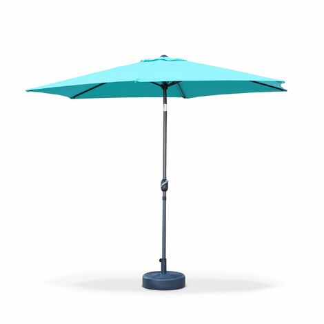 3m round centre pole parasol, Touquet, Turquoise (1/5)