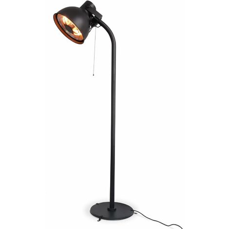 Electric patio heater, 1500W, Lapland, Black, 93x47x255 cm