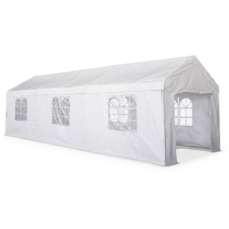 Reception tent - Burdigala 3x9m -  White, metal connectors, garden tent ideal for reception to be used as a gazebo or arbour