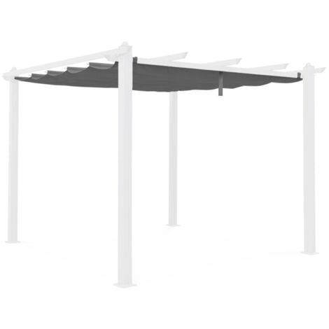 Replacement 3x3m pergola canopy roof, Condate, Grey