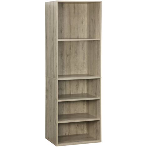 Modular open wardrobe shelf unit Natural 60x45x1800 cm - Modulo