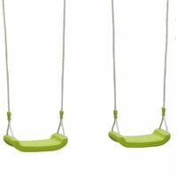 Meltemi 4-piece swing set, 6-seat set with 2 swings, 1 tandem swing and 1 two-seated glider, height 223cm, outdoor play equipment