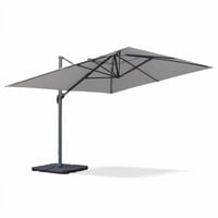 Saint Jean de Luz: Rectangular cantilever parasol, 3x4m, light grey