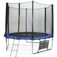10ft Trampoline with Safety Net & Accessories Kit - Blue - PRO Quality EU Standards - Blue