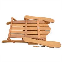 Wood garden armchairs - FSC Adirondack Salamanca-Eucalyptus, retro terrace chair, folding beach chair - Wood