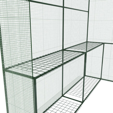 Serra Da Giardino Pinelands 186x120x190cm - 4 Ripiani In Metallo, Telo In PE, Struttura Acciaio - Foto 9