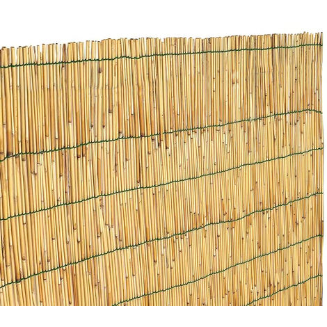 Arella In Canna Cannette In Bamboo Pelato Bambù Naturale Da 5 mm Arelle Canniccio Decorativo Recinzione Giardino Ringhiera Balcone Terrazza Piscina Stuoia Ombreggiante Frangivista 3 x 5 M