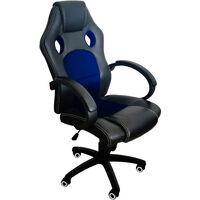 Sedia Gaming Stile Racing Girevole Ergonomica Poltrona Ufficio Scrivania  Casa PC In Ecopelle Con Rotelle Braccioli