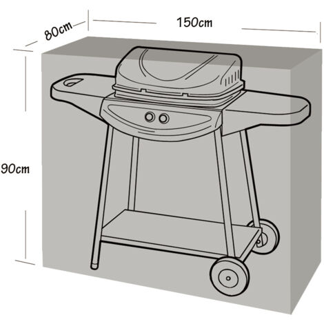 Funda de protección para barbacoa y plancha  150x80x90cm  WERKA PRO