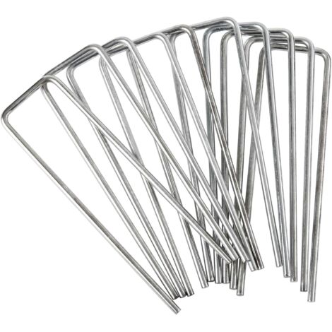 Lote de 40 grapas metálicas galvanizadas WERKA PRO 15x4cm