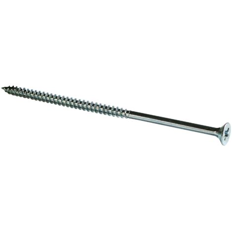 Tornillo de madera cabeza avellanada PZ galvanizado Vitewood rosca parcial 5x80 mm (x10 tornillos)