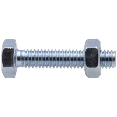 Perno de cabeza hexagonal Viswood acabado galvanizado Ø4 x 30 mm (lote de 16)