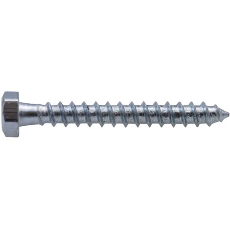 Tornillo hexagonal galvanizado Viswood 5x40 mm (x20 tornillos de cabeza hexagonal)