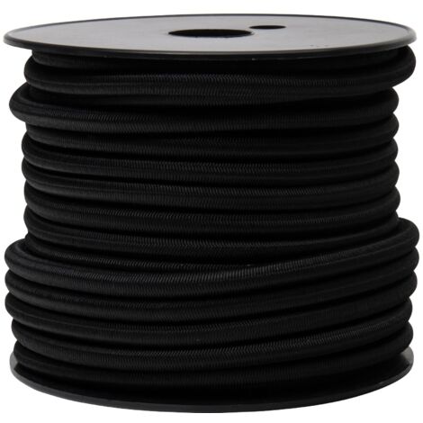 Cinta elástica negra WERKA PRO Ø 8mm x 20m