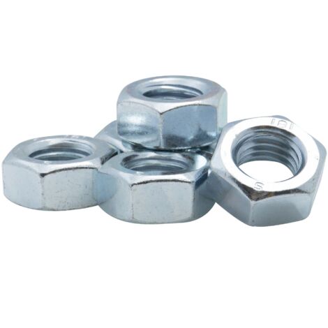 Tuerca hexagonal galvanizada de 6 caras Viswood  Clase 8 Ø 12mm (lote de 8 tuercas)