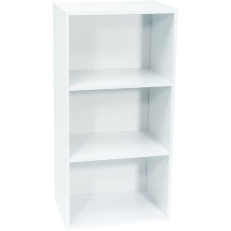 Mueble de almacenamiento blanco WERKA PRO 3 nichos (80 x 40 x 29 cm)