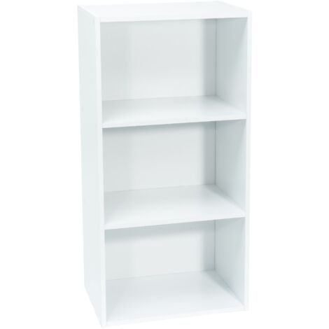 Mueble de almacenamiento blanco WERKA PRO 3 nichos (80 x 40 x 29 cm)
