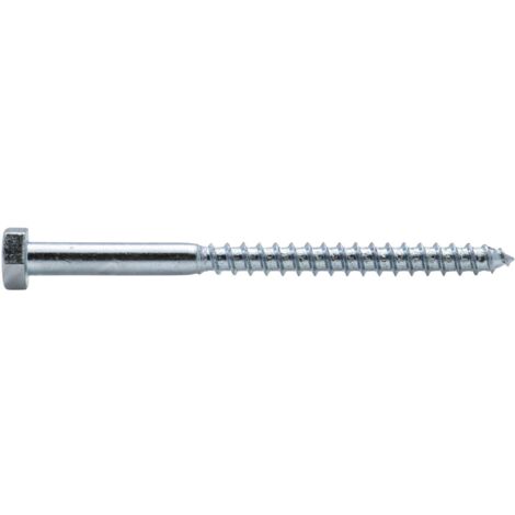 Tornillo hexagonal galvanizado Viswood 10x120 mm (x10 tornillos)