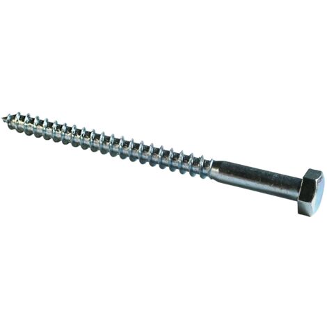 Tornillo de cabeza hexagonal zincada Viswood 8x80 mm (x20 tornillos)