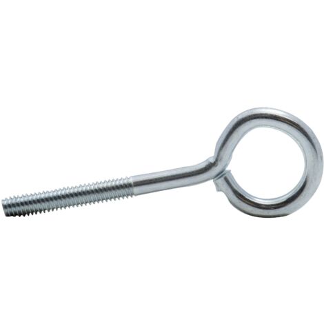 Gancho roscado de zinc con rosca métrica Viswood 6x40mm (lote de 3 tacos)