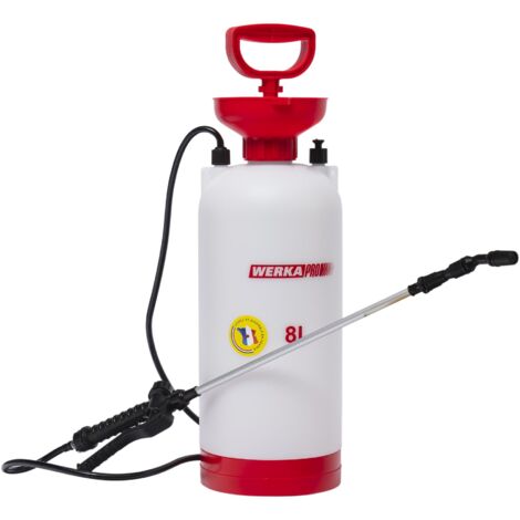 Pulverizador de 8 litros WERKA PRO para productos agresivos