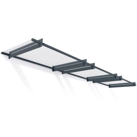 Palram - Canopia Vordach Nancy 4500  grau  452x94 cm