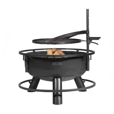 CookKing Stahl Feuerschale Bandito 80 Inkl. Zubehör 80x53 cm (1/5)