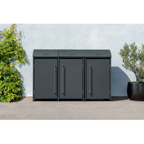 Westmann Mülltonnenbox Moderna – für 3x Tonne (1/5)