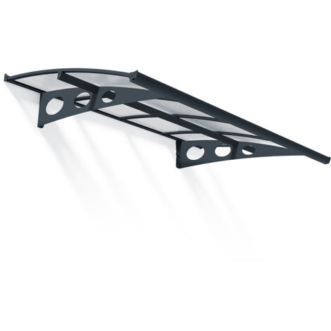 Palram - Canopia Herald 2230  Vordach Haustür  Anthrazit  139x224x33 cm