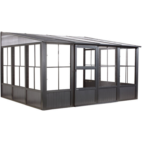 Sojag Aluminium Pavillon und Wintergarten Mural 10x13, 309x404x244 cm