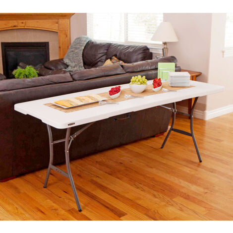 Lifetime Klapptisch Beistelltisch 183x46 cm Buffettisch Esstisch Kunststoff 