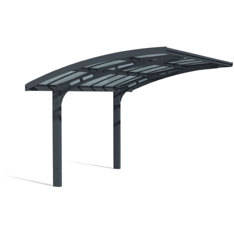 Palram - Canopia Aluminium Bogencarport Arizona Breeze 5000  Anthrazit  495x290x274 cm