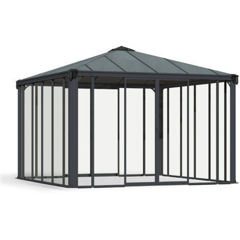 Palram - Canopia Aluminium Wintergarten Ledro 3600  Anthrazit  360x360x295 cm