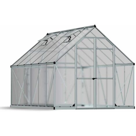 Palram - Canopia Aluminium Gewächshaus Essence 812 Silber 366x243x231 cm