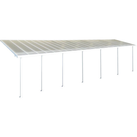 Palram - Canopia Aluminium Terrassenüberdachung Feria Weiß 295x1340x305 cm