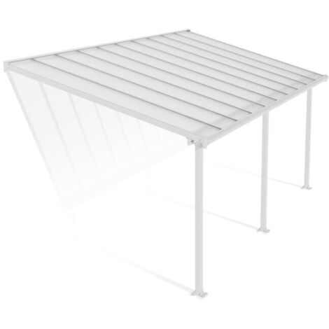 Palram - Canopia Aluminium Terrassenüberdachung Olympia  Weiß  300x619x305 cm