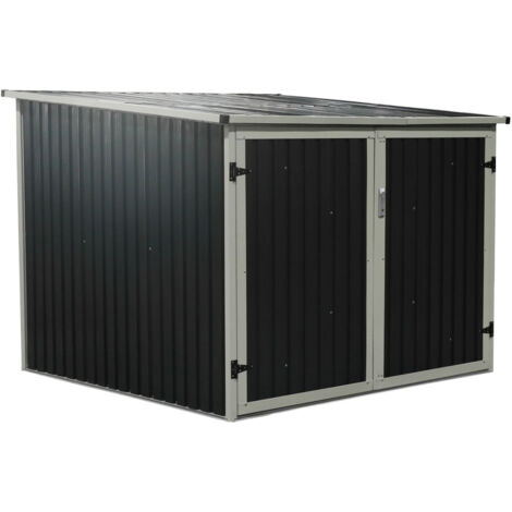 Westmann Fahrradgarage Gartenbox Anthrazit 200x203x158 cm (1/7)