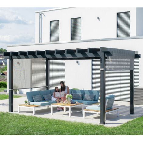 Sojag Aluminium Pavillon Yamba Pergola 1016 Anthrazit 495x295x253 cm