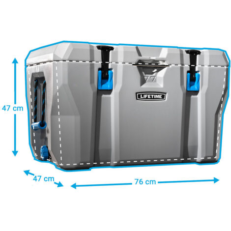 Lifetime Kunststoff Kühlbox Premium 26 Liter, Grau