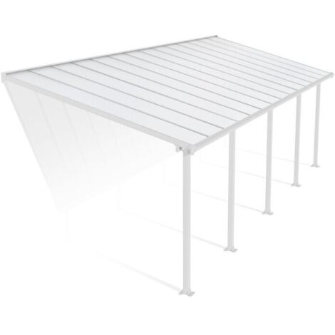 Palram - Canopia Aluminium Terrassenüberdachung Olympia Weiß 295x860x305 cm