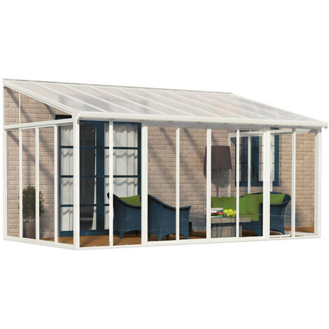 Palram - Canopia Aluminium Wintergarten Sanremo  Weiß  277x556x310 cm