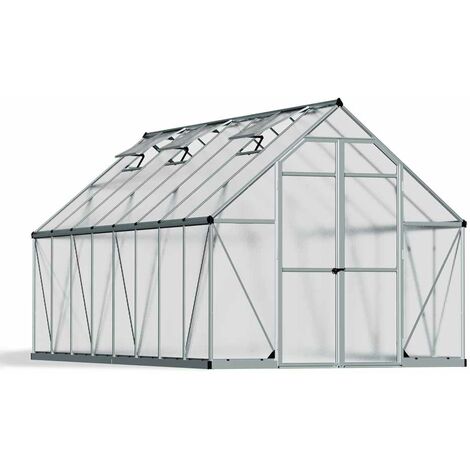 Palram - Canopia Aluminium Gewächshaus Essence 816 Silber 487x244x229 cm