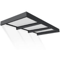 Palram - Canopia Aluminium Vordach Sophia XL 2814 Anthrazit 286x140x17 cm