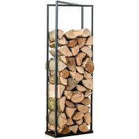 Westmann Stahl Kaminholzregal Xavier Schwarz 40x20x120 cm